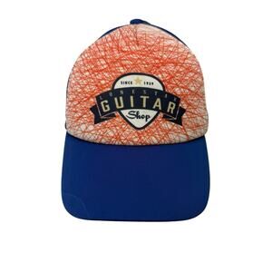 Lonestar Guitar Shop Trucker Hat Cap Red Blue Snapback Adjustable Mesh Back